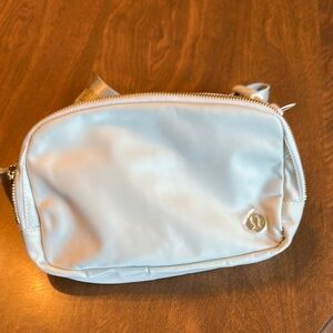 Lululemon Athletica Cream Crossbody Bag with Satin Finish